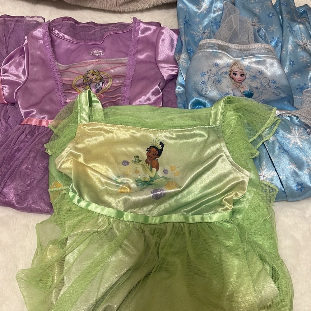 Lot of Disney Princess Nightgowns 4t